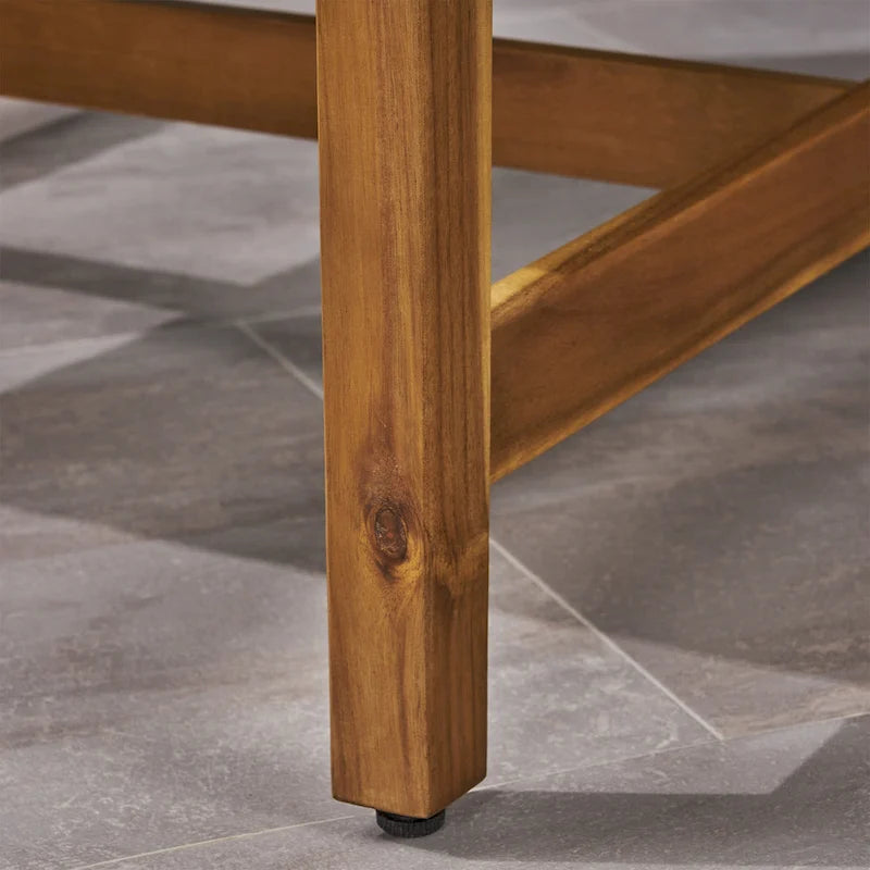 Ensemble de conversation d'extérieur Hampton de 5 pièces en bois et osier par Christopher Knight Home