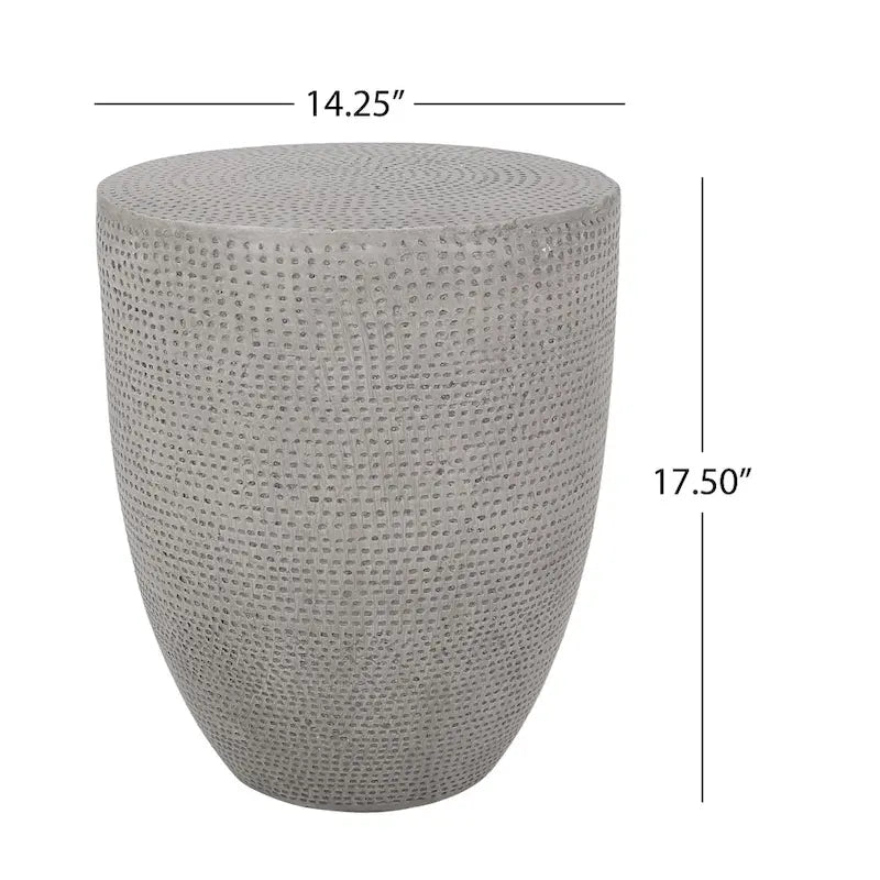 Table d'appoint d'extérieur légère en béton Inkwood par Christopher Knight Home
