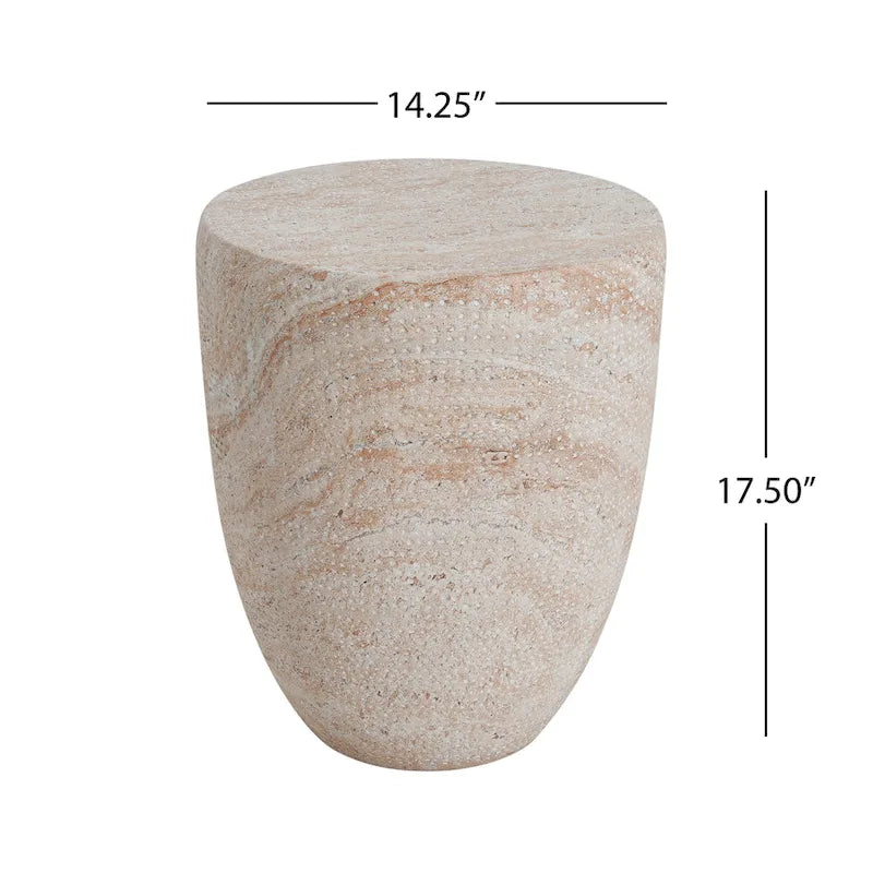 Table d'appoint d'extérieur légère en béton Inkwood par Christopher Knight Home