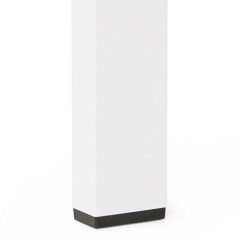 Table d'appoint d'extérieur en aluminium et verre trempé Cape Coral par Christopher Knight Home