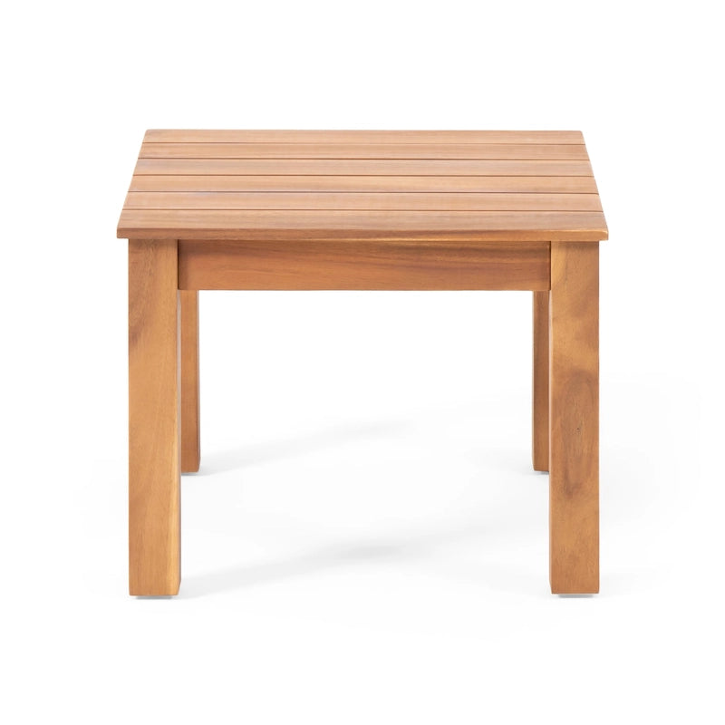 Table d'appoint d'extérieur moderne du milieu du siècle Temecula par Christopher Knight Home - 19,75 L x 19,75 P x 15,00 H