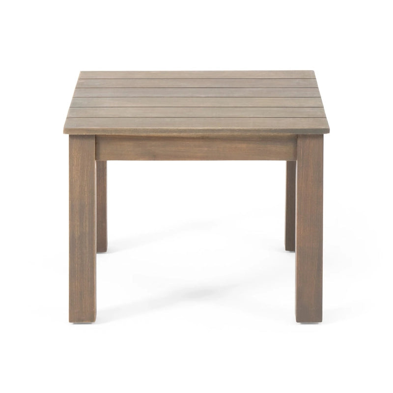 Table d'appoint d'extérieur moderne du milieu du siècle Temecula par Christopher Knight Home - 19,75 L x 19,75 P x 15,00 H