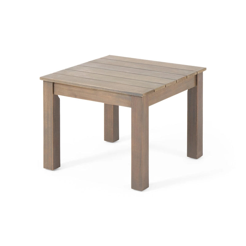 Table d'appoint d'extérieur moderne du milieu du siècle Temecula par Christopher Knight Home - 19,75 L x 19,75 P x 15,00 H
