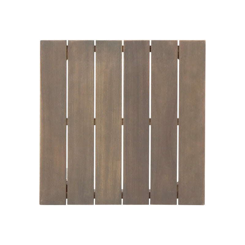 Table d'appoint d'extérieur moderne du milieu du siècle Temecula par Christopher Knight Home - 19,75 L x 19,75 P x 15,00 H