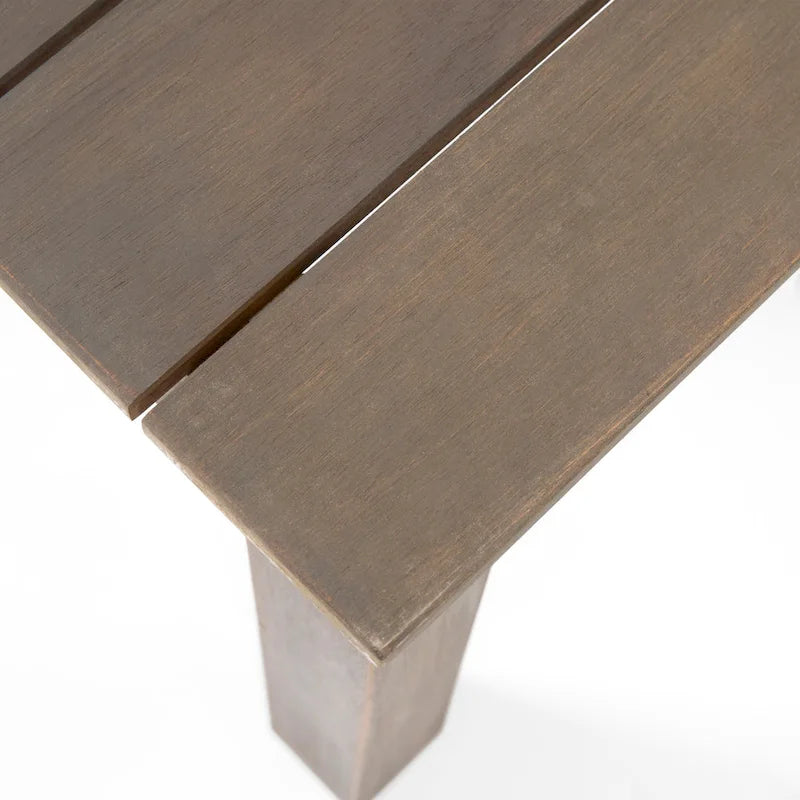Table d'appoint d'extérieur moderne du milieu du siècle Temecula par Christopher Knight Home - 19,75 L x 19,75 P x 15,00 H