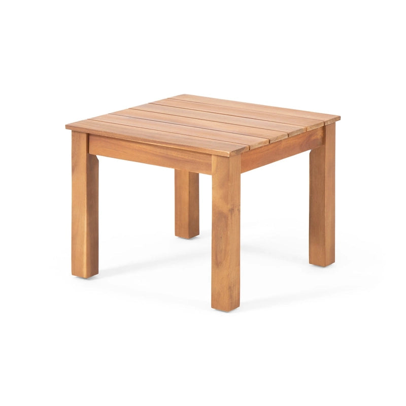 Table d'appoint d'extérieur moderne du milieu du siècle Temecula par Christopher Knight Home - 19,75 L x 19,75 P x 15,00 H