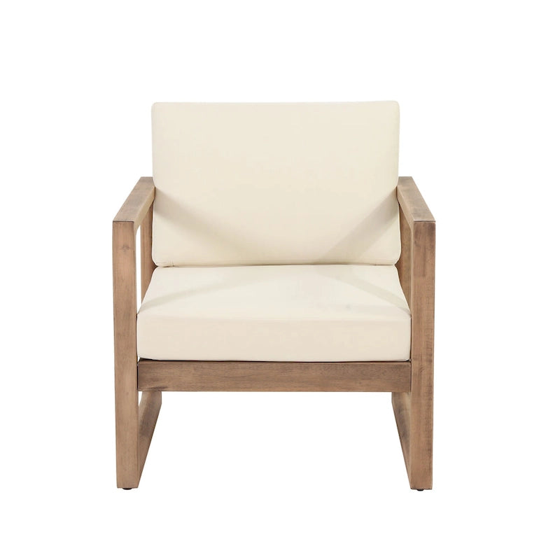 Fauteuil de jardin Stefan en bois d'acacia (lot de 2) par Christopher Knight Home