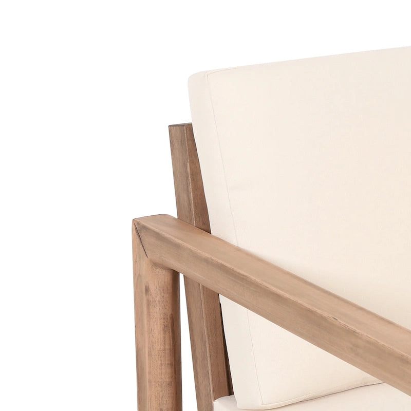 Fauteuil de jardin Stefan en bois d'acacia (lot de 2) par Christopher Knight Home