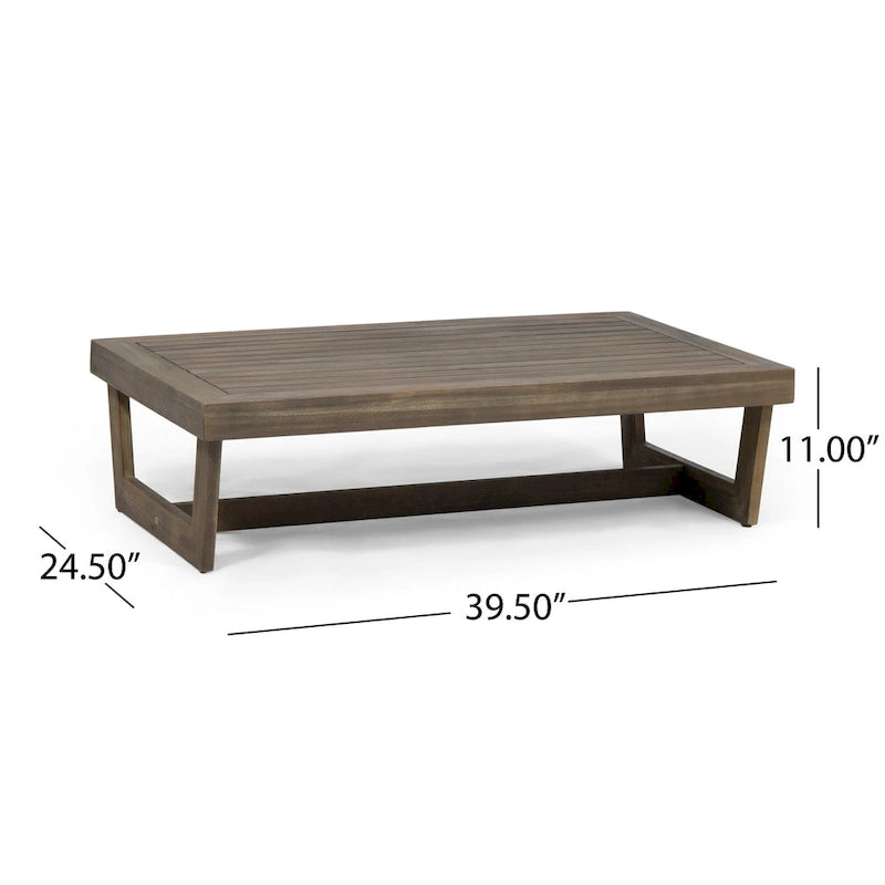 Table Basse d'Extérieur Sherwood en Bois d'Acacia par Christopher Knight Home