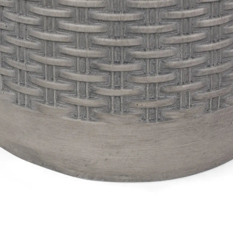 Table d'appoint Camino Outdoor en béton léger par Christopher Knight Home