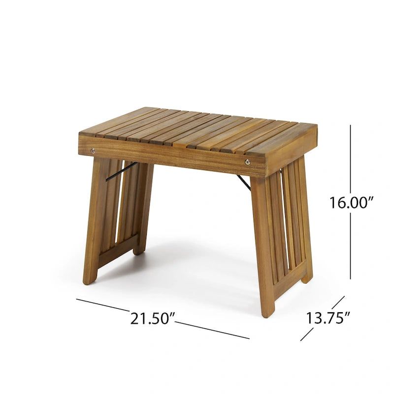 Ensemble de 3 chaises longues Nadine en bois d'acacia d'extérieur par Christopher Knight Home
