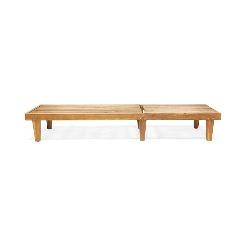 Ensemble de 3 chaises longues Nadine en bois d'acacia d'extérieur par Christopher Knight Home