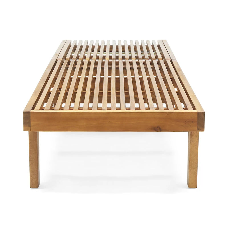 Ensemble de 3 chaises longues Nadine en bois d'acacia d'extérieur par Christopher Knight Home