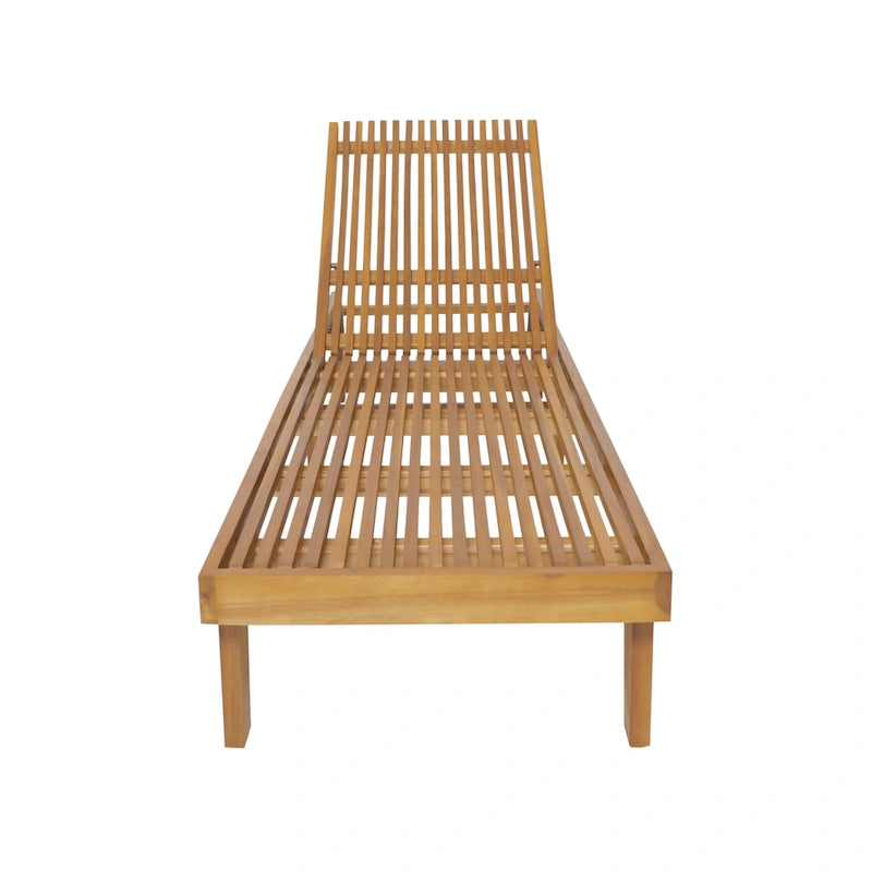 Ensemble de 3 chaises longues Nadine en bois d'acacia d'extérieur par Christopher Knight Home