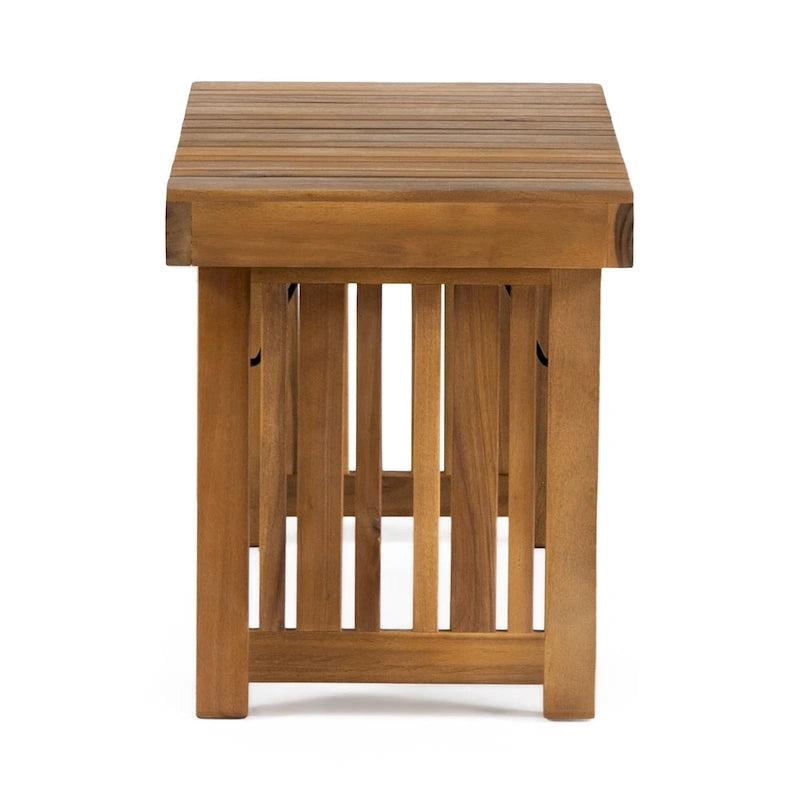 Ensemble de 3 chaises longues Nadine en bois d'acacia d'extérieur par Christopher Knight Home