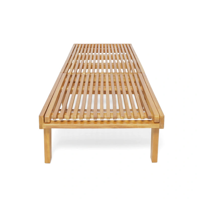 Ensemble de 3 chaises longues Nadine en bois d'acacia d'extérieur par Christopher Knight Home