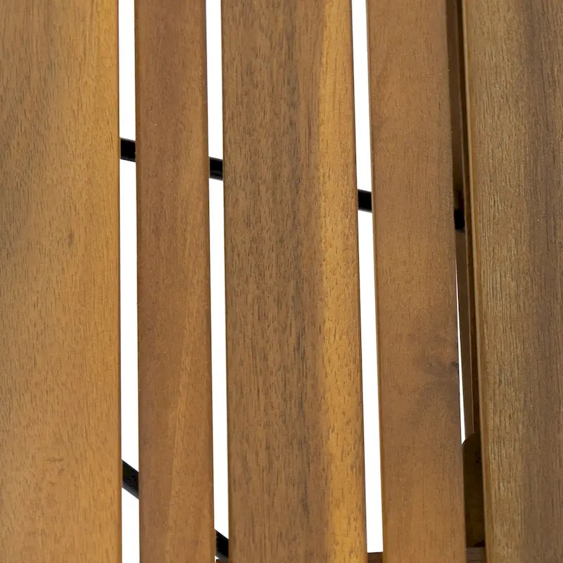 Ensemble de 3 chaises longues Nadine en bois d'acacia d'extérieur par Christopher Knight Home