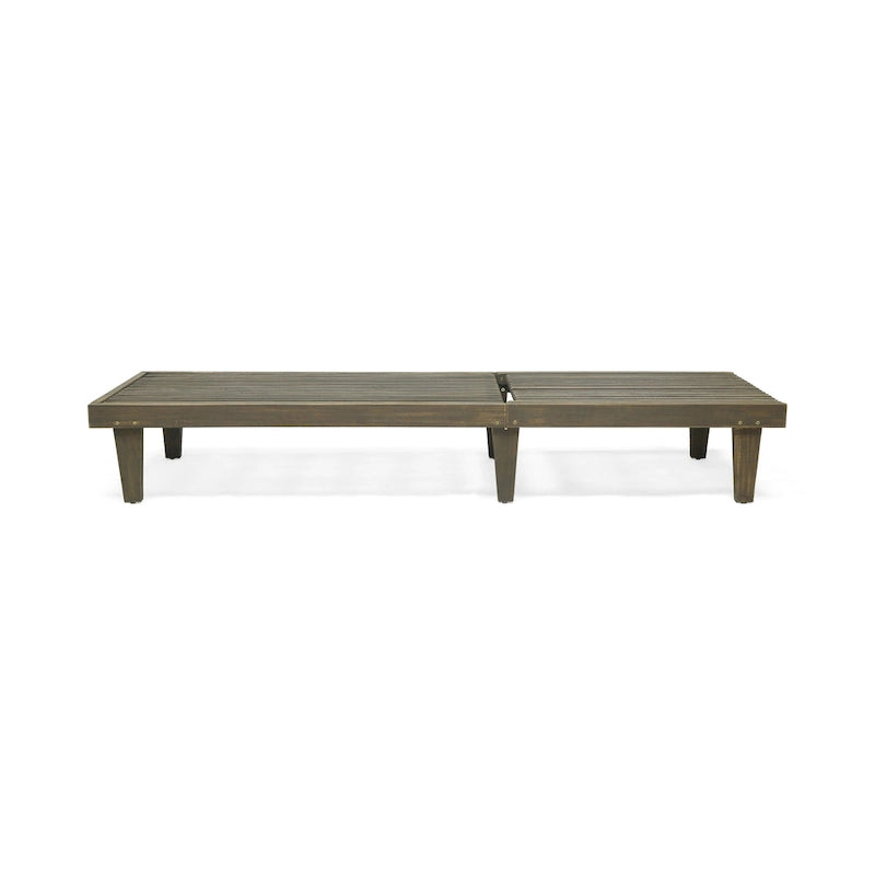 Ensemble de 3 chaises longues Nadine en bois d'acacia d'extérieur par Christopher Knight Home