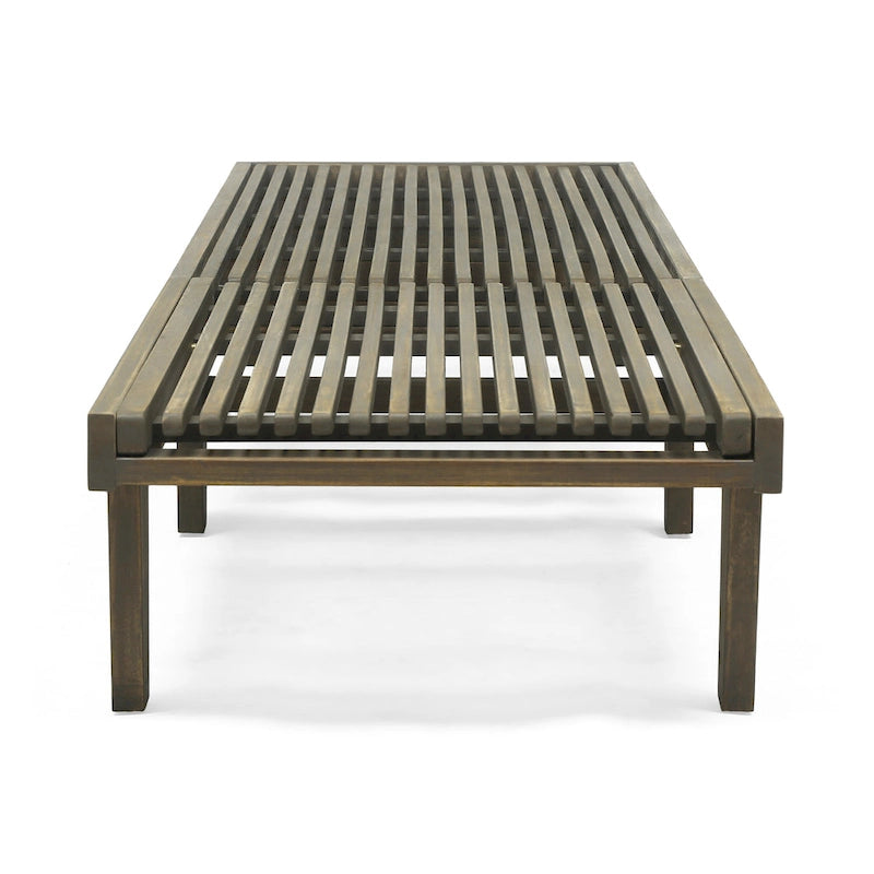 Ensemble de 3 chaises longues Nadine en bois d'acacia d'extérieur par Christopher Knight Home