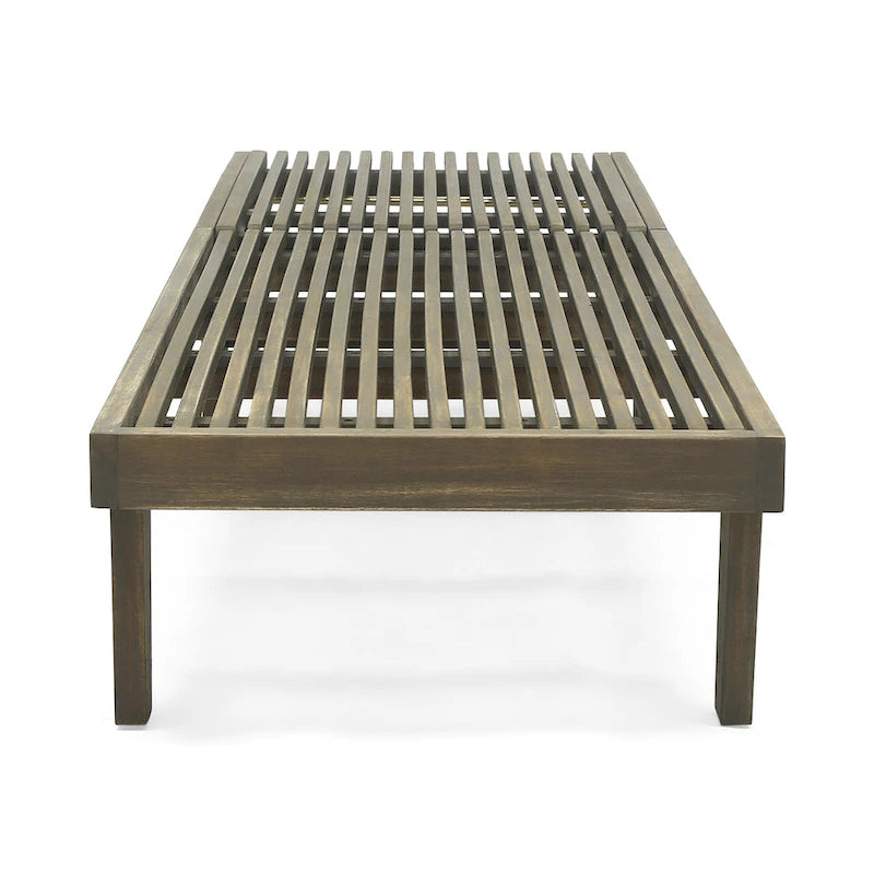 Ensemble de 3 chaises longues Nadine en bois d'acacia d'extérieur par Christopher Knight Home