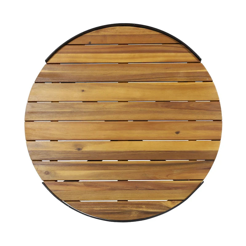 Table basse Eyre de Christopher Knight Home en bois d'acacia, style industriel moderne, pour l'extérieur