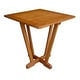Table basse carrée inversée Royal Tahiti Balau, 71 cm