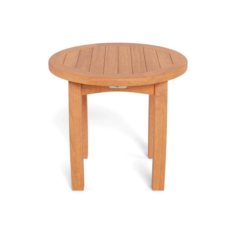 Table d'appoint ronde d'extérieur en teck Jakarta