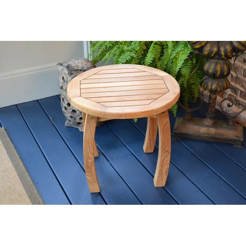 Table d'appoint ronde d'extérieur en teck Jakarta