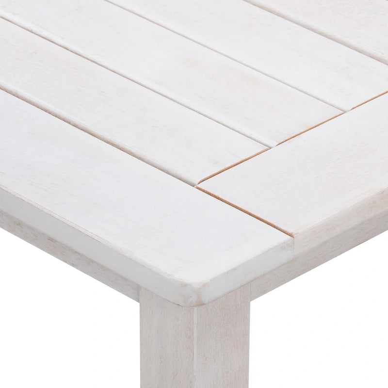 Table basse d'extérieur en bois dur blanchi CorLiving Miramar