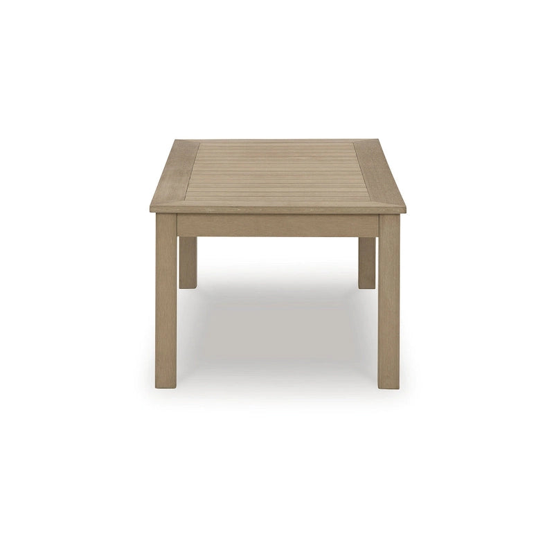 Table basse d'extérieur Hallow Creek Driftwood Signature Design by Ashley - 48,75 L x 24,13 P x 18,13 H