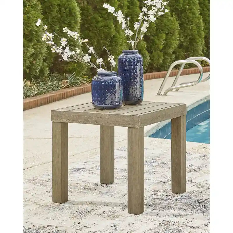 Table d'appoint carrée Silo Point Brown