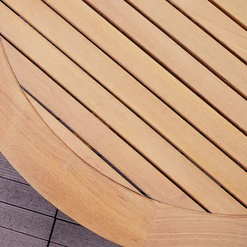 Table basse de jardin ronde en teck Cambridge Casual Leon