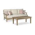 Signature Design by Ashley Clare View Beige 2-Piece Outdoor Package - 81W x 35D x 32H