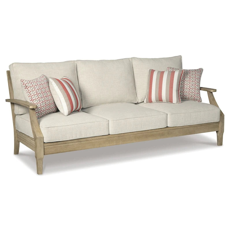 Signature Design by Ashley Ensemble d'extérieur 2 pièces Clare View beige – 81 larg. x 35 prof. x 32 haut.