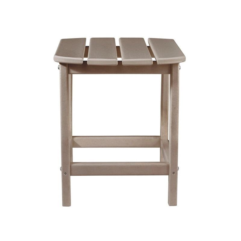 Table d'appoint rectangulaire d'extérieur en polyéthylène tout temps Sundown Treasure de Signature Design by Ashley - Marron grisâtre