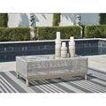 Signature Design by Ashley Seton Creek Gray Outdoor Coffee Table - 49.88 W x 28 D x 18 H