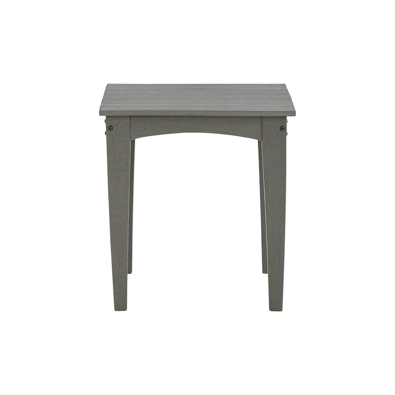 Table d'appoint d'extérieur carrée grise Visola en polyéthylène toutes saisons de Signature Design by Ashley - 53,34 cm L x 53,34 cm P x 60,96 cm H