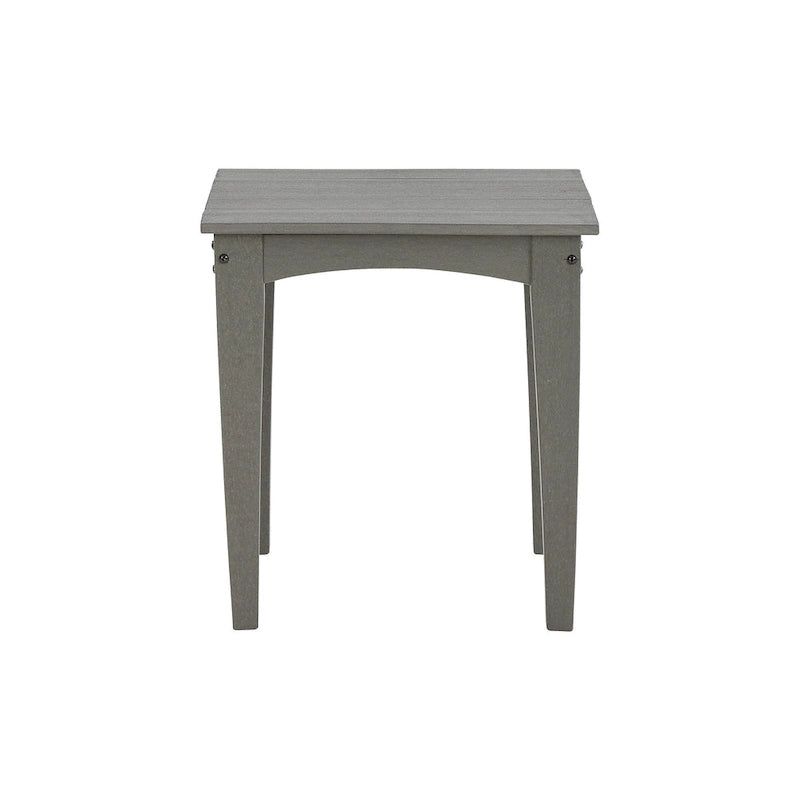 Table d'appoint d'extérieur carrée grise Visola en polyéthylène toutes saisons de Signature Design by Ashley - 53,34 cm L x 53,34 cm P x 60,96 cm H