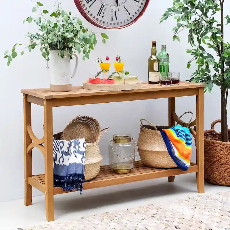 Cambridge Casual Lowell, console d'extérieur en teck