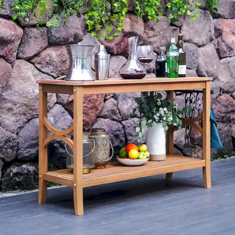 Cambridge Casual Lowell, console d'extérieur en teck
