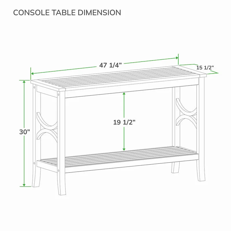 Cambridge Casual Lowell, console d'extérieur en teck