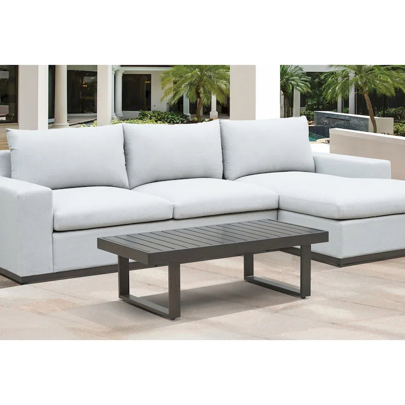Table basse de patio Silver Willow par Steve Silver