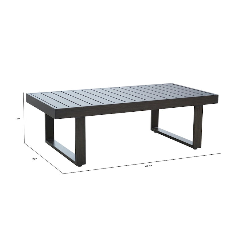 Table basse de patio Silver Willow par Steve Silver