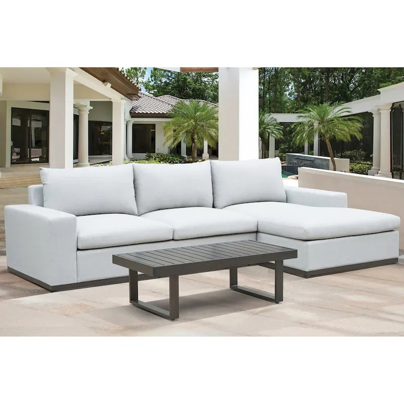 Table basse de patio Silver Willow par Steve Silver