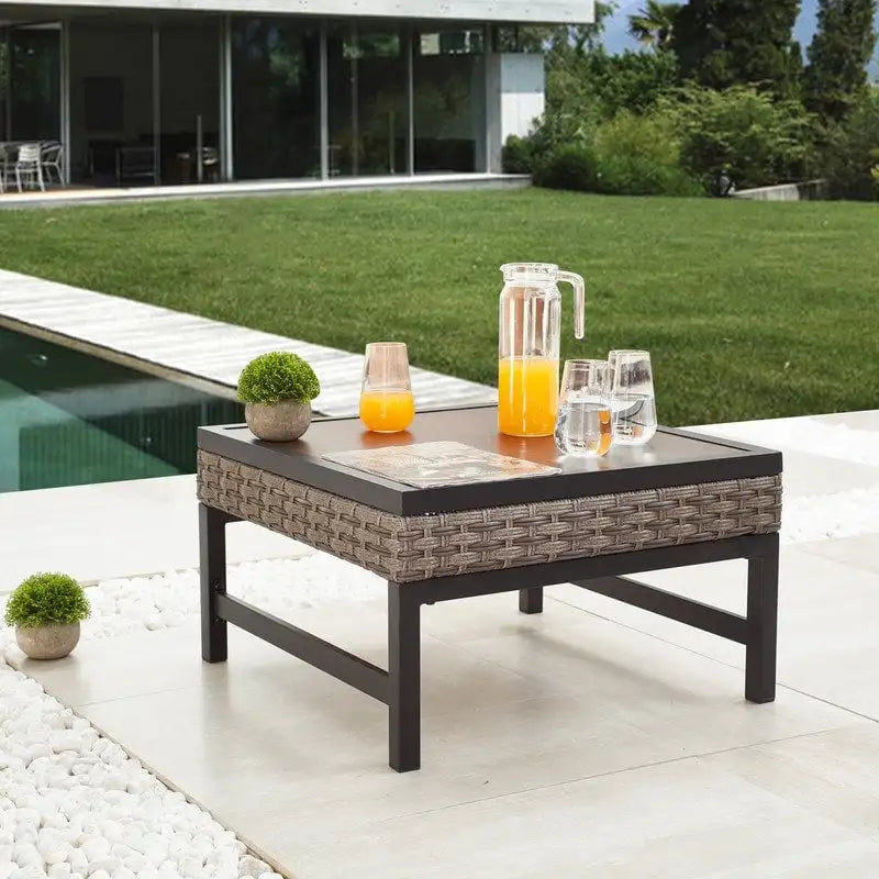 Patio Festival Outdoor Right-Angle Collection Side Table