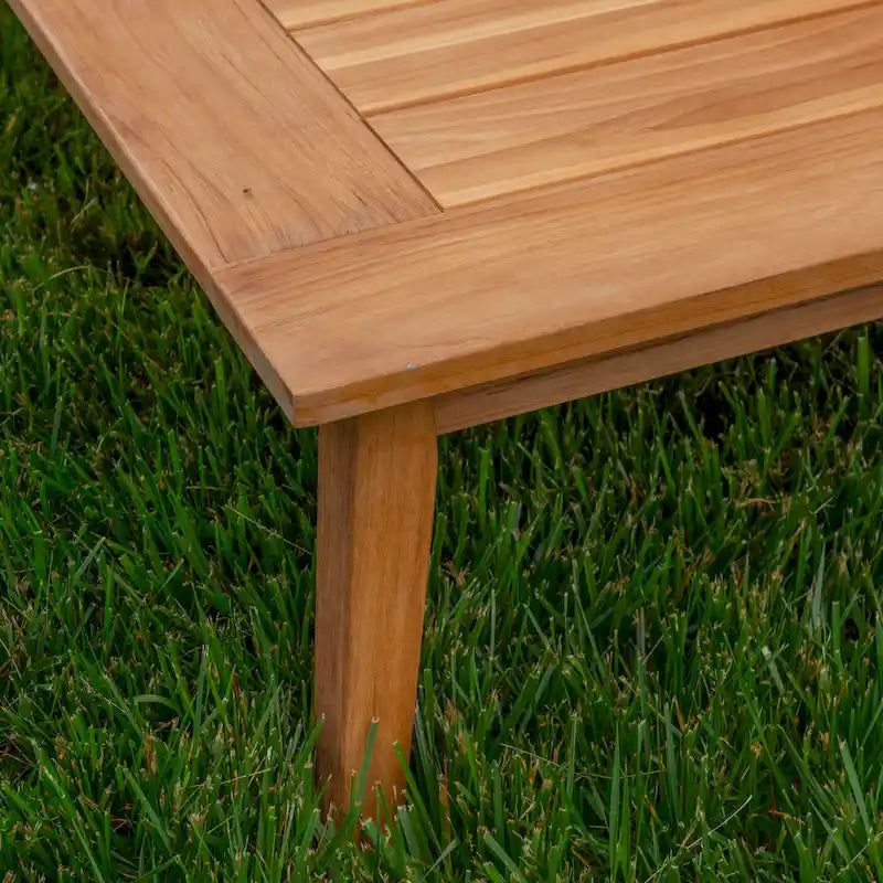 Table basse de jardin Searle en teck naturel