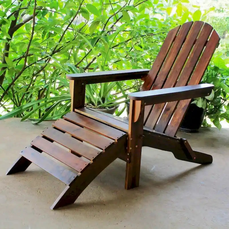Chaise Adirondack Highland avec repose-pieds International Caravan