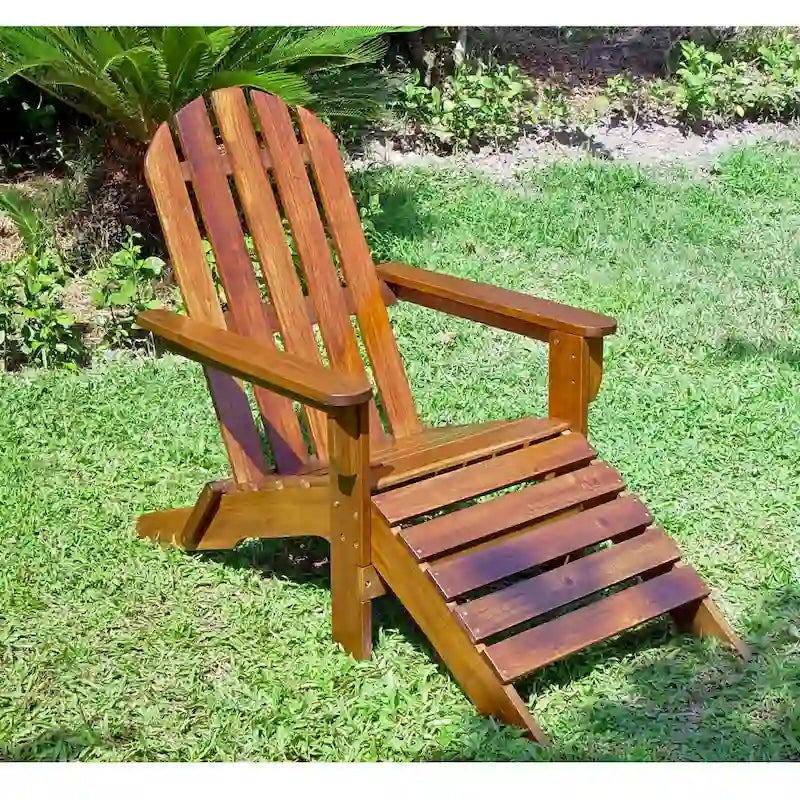 Chaise Adirondack Highland avec repose-pieds International Caravan