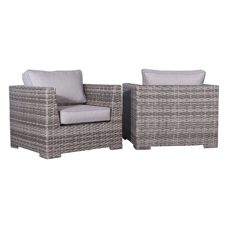Fauteuil de salon LSI Letona 2 pièces avec coussin