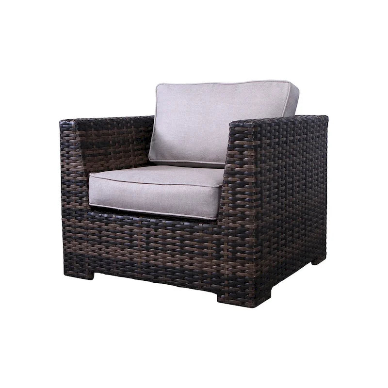 Fauteuil de salon LSI Letona 2 pièces avec coussin